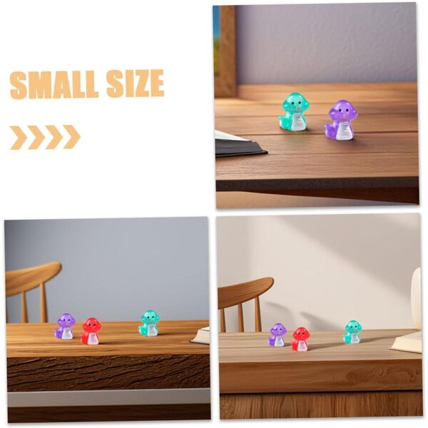 BESPORTBLE 10 Mini Figure Fosforescenti di Serpenti in Resina per Decorazioni Fai-da-Te