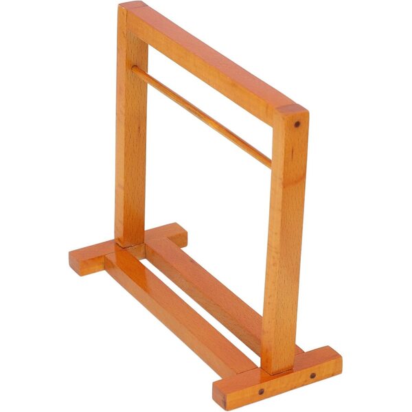 Rack per armadio bambole 1:12 con 8 ganci dorati in legno composito e ferro