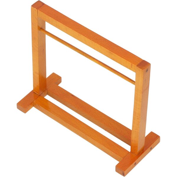 Rack per armadio bambole 1:12 con 8 ganci dorati in legno composito e ferro