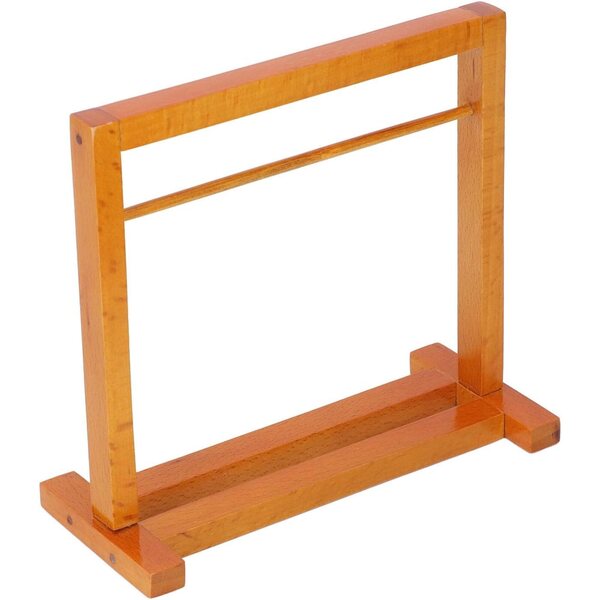 Rack per armadio bambole 1:12 con 8 ganci dorati in legno composito e ferro