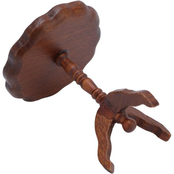 Tavolino rotondo in legno 1:12 per case delle bambole - design elegante e resistente