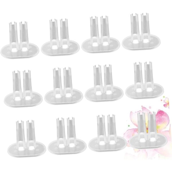 GALPADA Supporto per Bambole Set 12 Pezzi Plastica Trasparente 18-30 cm Stabile