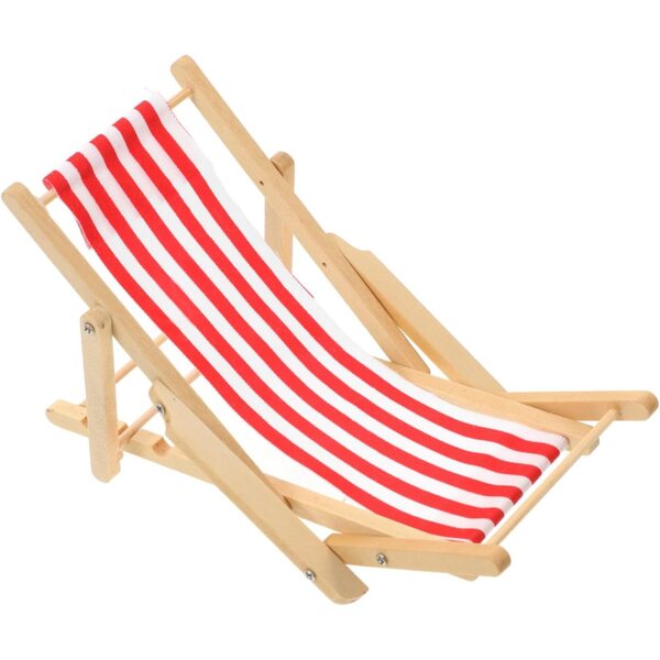 Mini Sedia da Spiaggia in Miniatura 1:12 Decorazione Unica per Casa e Ufficio