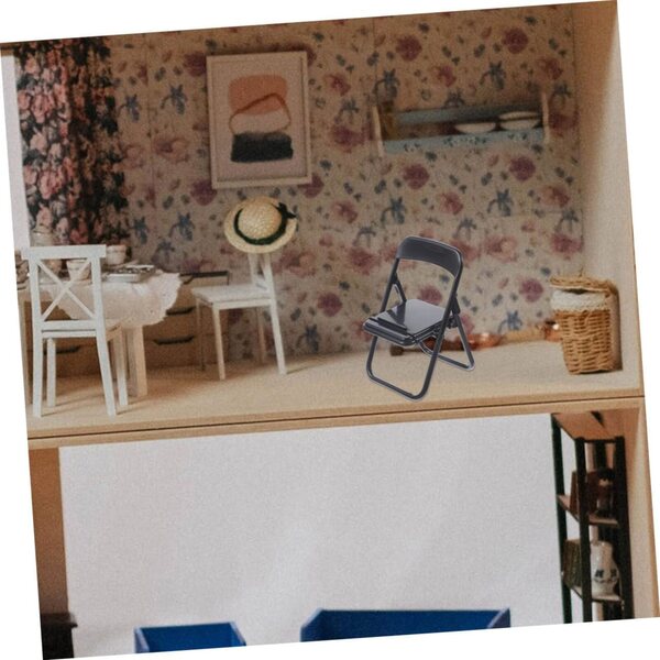 TOPBATHY 25 Pezzi Mini Sedie Pieghevoli per Smartphone e Decorazioni Dollhouse