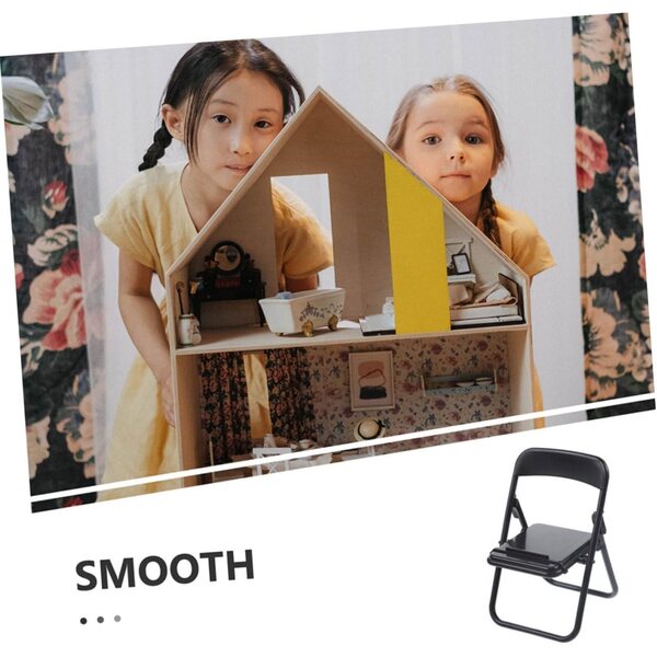 TOPBATHY 25 Pezzi Mini Sedie Pieghevoli per Smartphone e Decorazioni Dollhouse