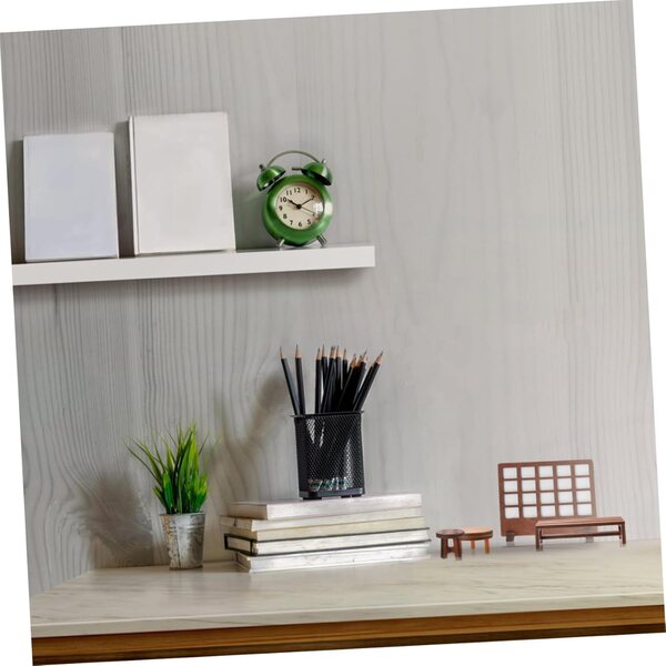 UPKOCH Set Mini Mobili in Legno Da Giardino 4 Pezzi per Decorazioni e Case delle Bambole