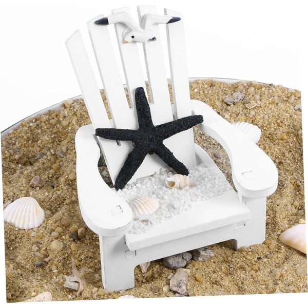 HEALLILY 3 Sedie da Spiaggia Miniatura in Legno per Decorazioni Casa, Dollhouse e Tavolo