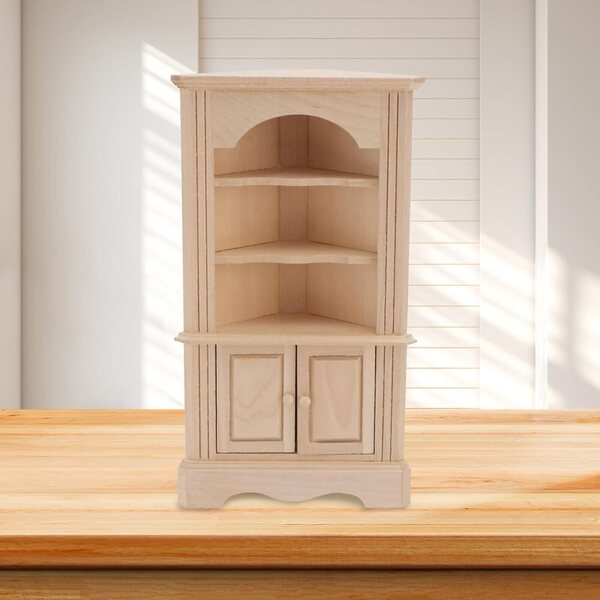 Armadio in Miniatura in Legno Fatti a Mano - Modello Vintage per Casa delle Bambole 16 cm