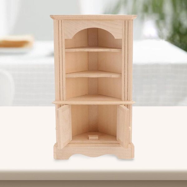 Armadio in Miniatura in Legno Fatti a Mano - Modello Vintage per Casa delle Bambole 16 cm