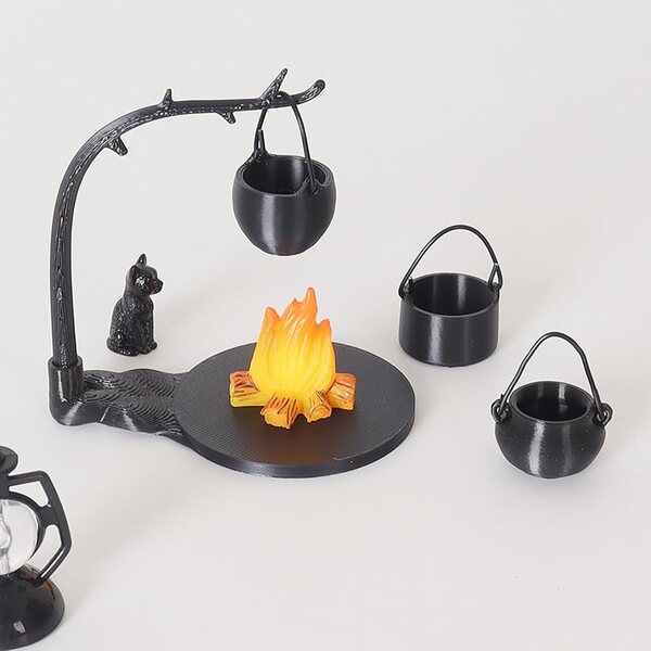 Set 4/5 Pezzi Accessori Casa delle Bambole Miniatura in Plastica Realistici 1:12