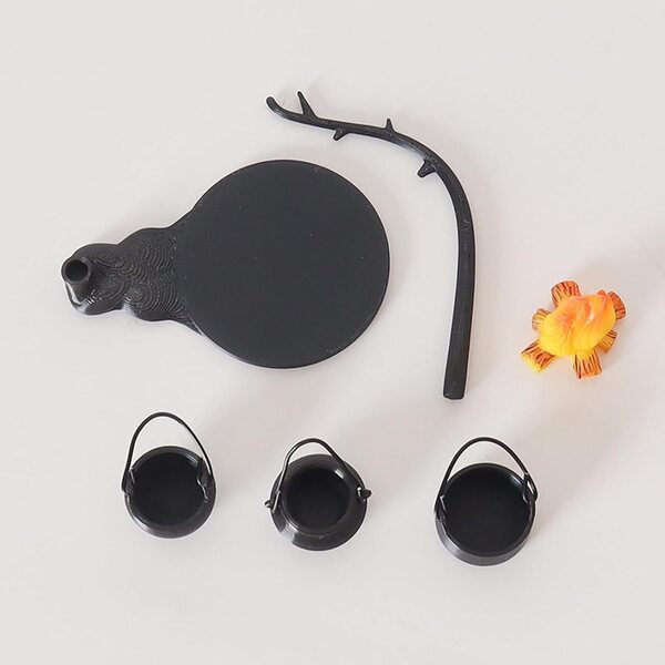 Set 4/5 Pezzi Accessori Casa delle Bambole Miniatura in Plastica Realistici 1:12