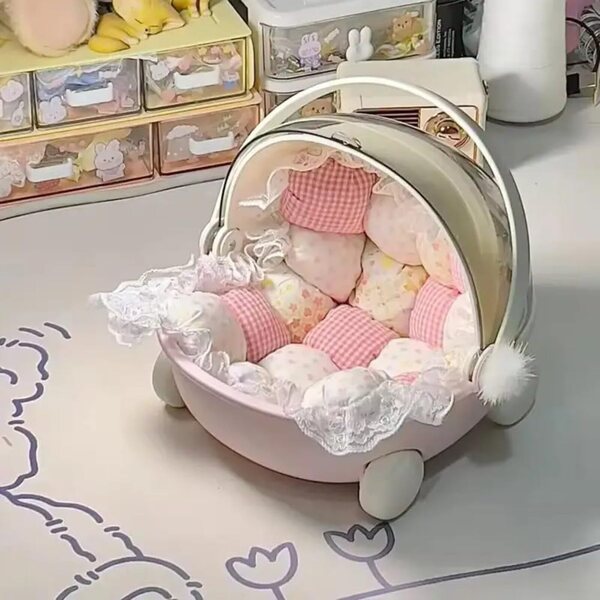 ZMdooreasy Kinderwagen-Aufbewahrungsbox für Puppen, süßes und multifunktionales Design