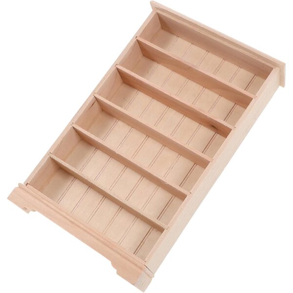 ABOOFAN Set 3 Mini Librerie in Legno Beige per Decorazioni e Case delle Bambole