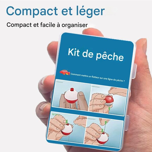 Kit di pesca di sopravvivenza 24 pezzi portatile per acqua dolce e salata