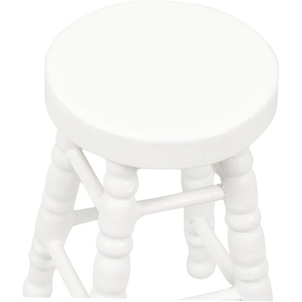 Sgabello in legno miniatura per casa delle bambole CVUTOVO, design dettagliato e resistente