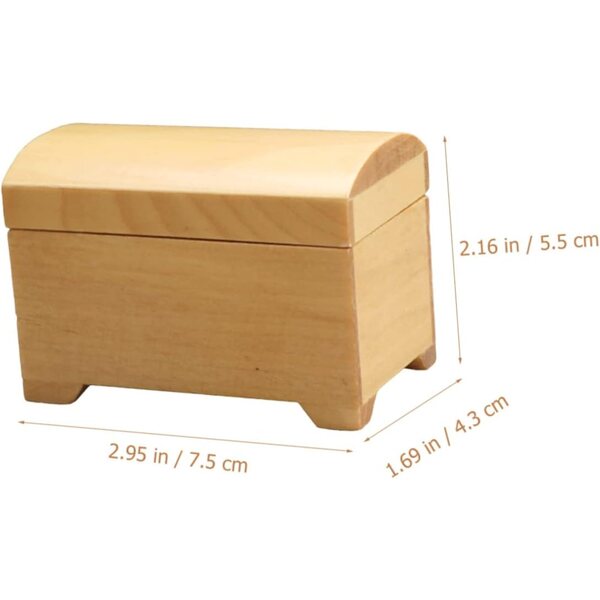 Garneck Mini Scatola in Legno per Casa delle Bambole, 2 Pezzi, Accessorio Decorativo Versatile
