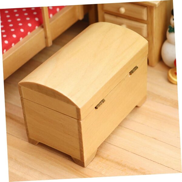 Garneck Mini Scatola in Legno per Casa delle Bambole, 2 Pezzi, Accessorio Decorativo Versatile
