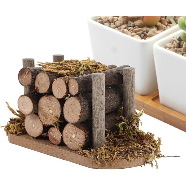 1:12 Puppenhaus Miniatur Holzscheite, Vintage Holz stapelbares Modell