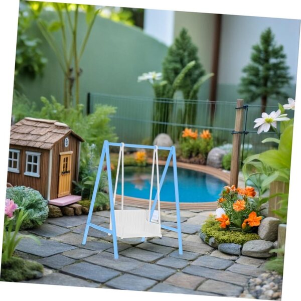 UPKOCH Altalena Fai da Te in Miniatura 1:12 per Casa delle Bambole e Giardino