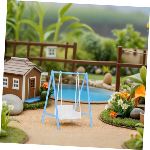 UPKOCH Altalena Fai da Te in Miniatura 1:12 per Casa delle Bambole e Giardino