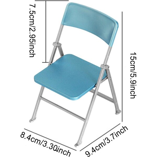 1/6 Puppenhaus-Miniatur-Klappstuhl – DIY-PVC-Möbel