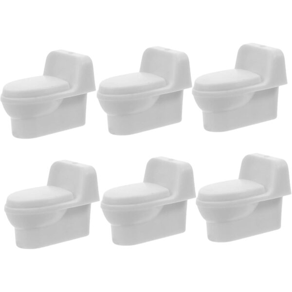 Mini Toilette Realistica per Case delle Bambole - Accessorio Bagno in Miniatura PENIKOKO