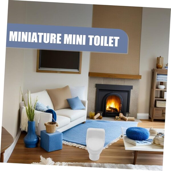 Mini Toilette Realistica per Case delle Bambole - Accessorio Bagno in Miniatura PENIKOKO