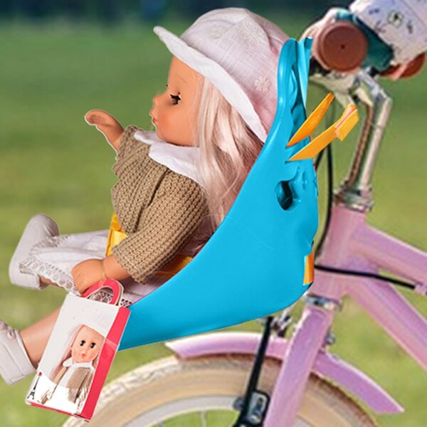 Silikon-Puppensitz mit Riemen für Kinderfahrrad – einfache Installation und Transport