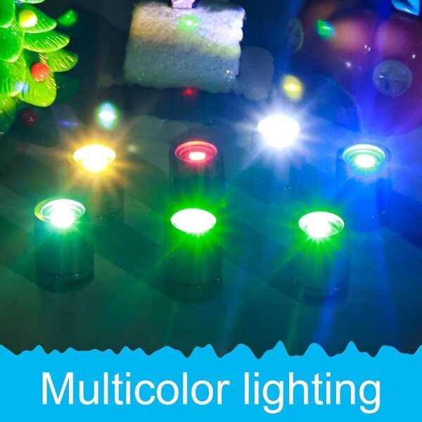 42 Luci LED Miniature a Batteria 7 Colori per Casa delle Bambole e Decorazioni