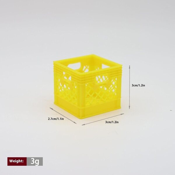 1:12 Miniaturkorb für Puppenhäuser – realistisches und farbenfrohes Accessoire