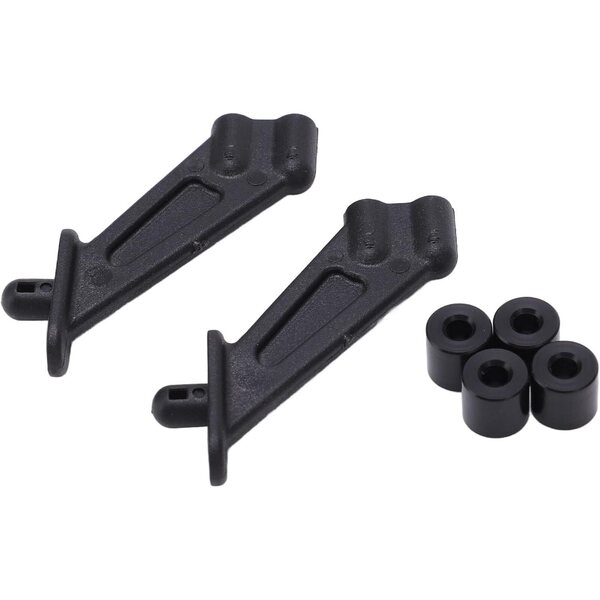 KIMISS Heckflügelhalterung für RC Car ZD Racing DBX10 7531 1/10 aus schwarzem Kunststoff