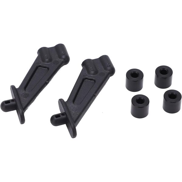KIMISS Heckflügelhalterung für RC Car ZD Racing DBX10 7531 1/10 aus schwarzem Kunststoff