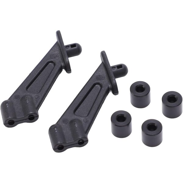 KIMISS Heckflügelhalterung für RC Car ZD Racing DBX10 7531 1/10 aus schwarzem Kunststoff