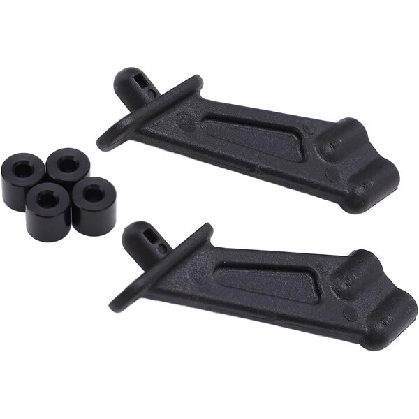 KIMISS Heckflügelhalterung für RC Car ZD Racing DBX10 7531 1/10 aus schwarzem Kunststoff