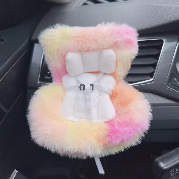 Ezcora Autositz für Puppen 10-17 cm mit Clip und Tropical Sunset Display