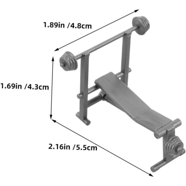 VICASKY Modelli Fitness in Miniatura per Casa delle Bambole Accessori Realistici