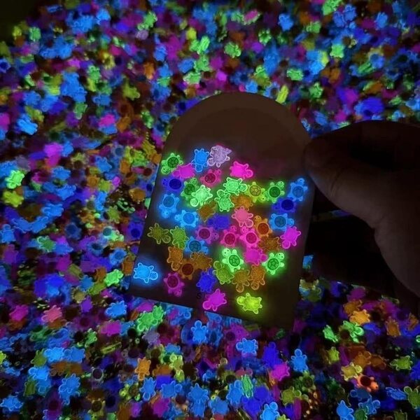 Figurine di tartarughe luminose in miniatura per giardini fatati e decorazioni creative