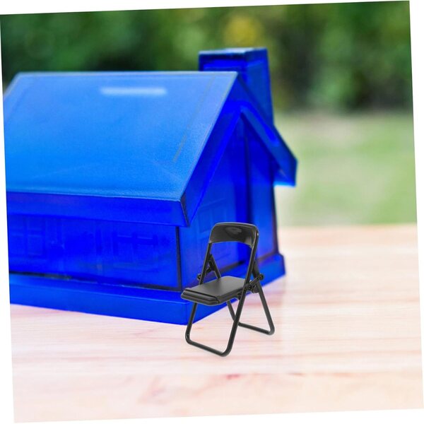 Set 10 Sedie Pieghevoli Miniatura per Case delle Bambole - Supporto Decorativo Colorato