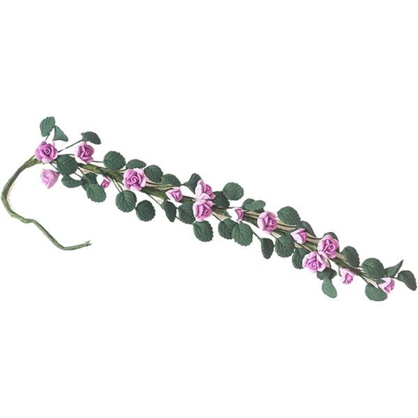 Feengarten-Puppenhauszubehör, 1:12, realistische Blumen- und Rankenstütze aus Holz
