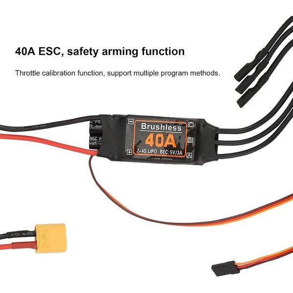 CHICIRIS RC Aeronautical ESC-Set mit 2300-KV-Motor und SG90 9G-Servo für Drohnen und Modellflugzeuge