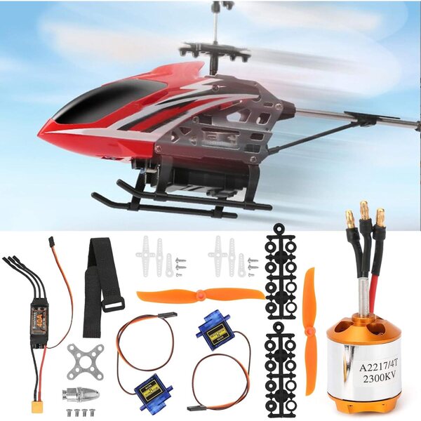 CHICIRIS RC Aeronautical ESC-Set mit 2300-KV-Motor und SG90 9G-Servo für Drohnen und Modellflugzeuge