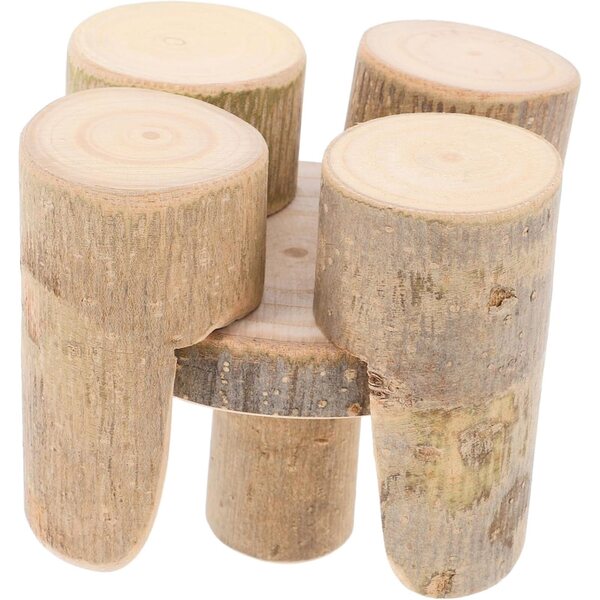 Hemobllo Tavolo e Sedie Miniatura in Legno per Casa delle Bambole e Micro Paesaggio