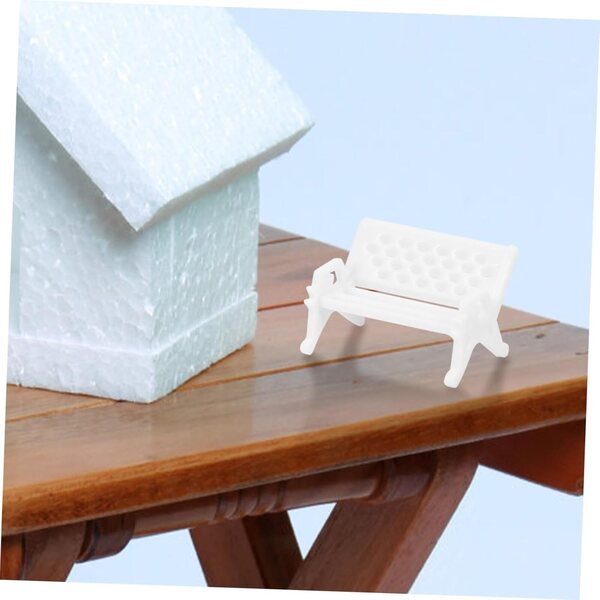 HEMOTON Set 2 Mini Panchine e Sedie in Miniatura per Casa delle Bambole, 12 Pezzi