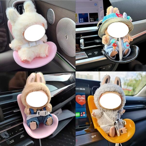 Autositz für 10–17 cm große Puppen mit NUJOLI-Belüftungsclip