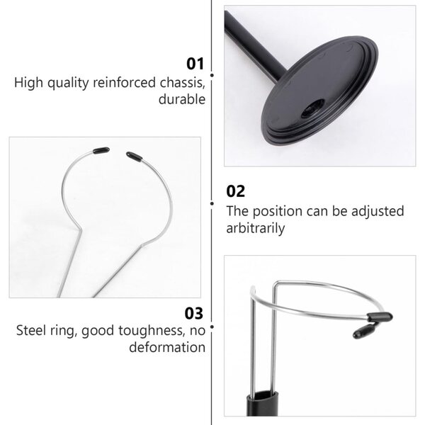 Supporto portatile Didiseaon per bambole, espositore nero salvaspazio 2 pezzi