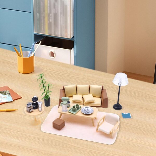 Mobili in Miniatura per Casa delle Bambole Acunny - Set Decorazioni Realistiche e Colorate