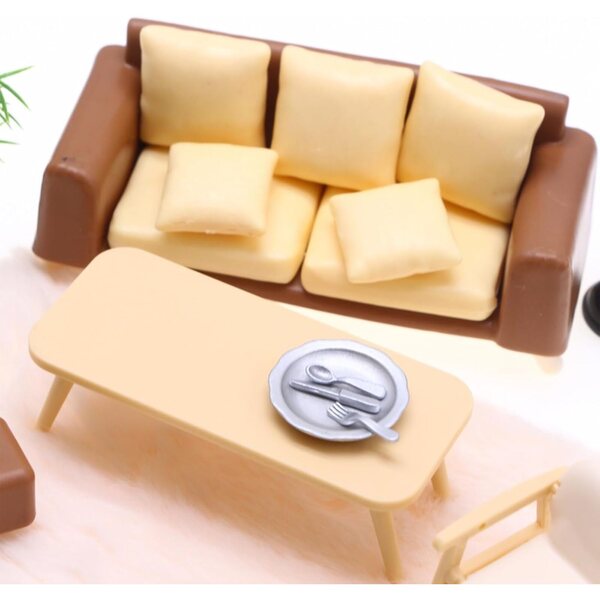 Mobili in Miniatura per Casa delle Bambole Acunny - Set Decorazioni Realistiche e Colorate