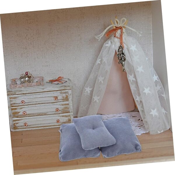 Copertura per Divano Miniature Dollhouse VICASKY in Tessuto Blu Elegante
