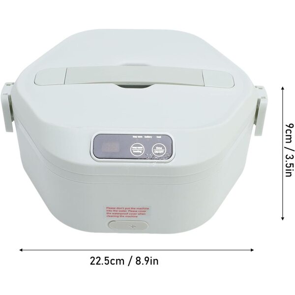 Lunch Box Elettrico Ricaricabile RIZGHWOY con Fodera in Porcellana e Batteria 16000mAh