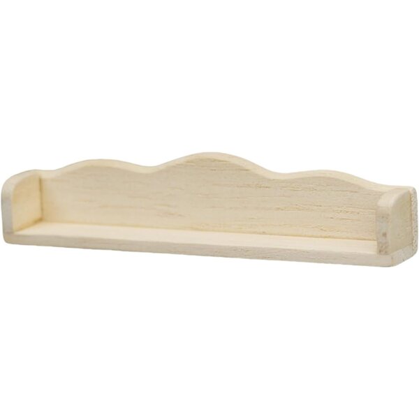 Mensola Miniatura in Legno per Case delle Bambole 1:12 - Scaffale Decorativo Realistico